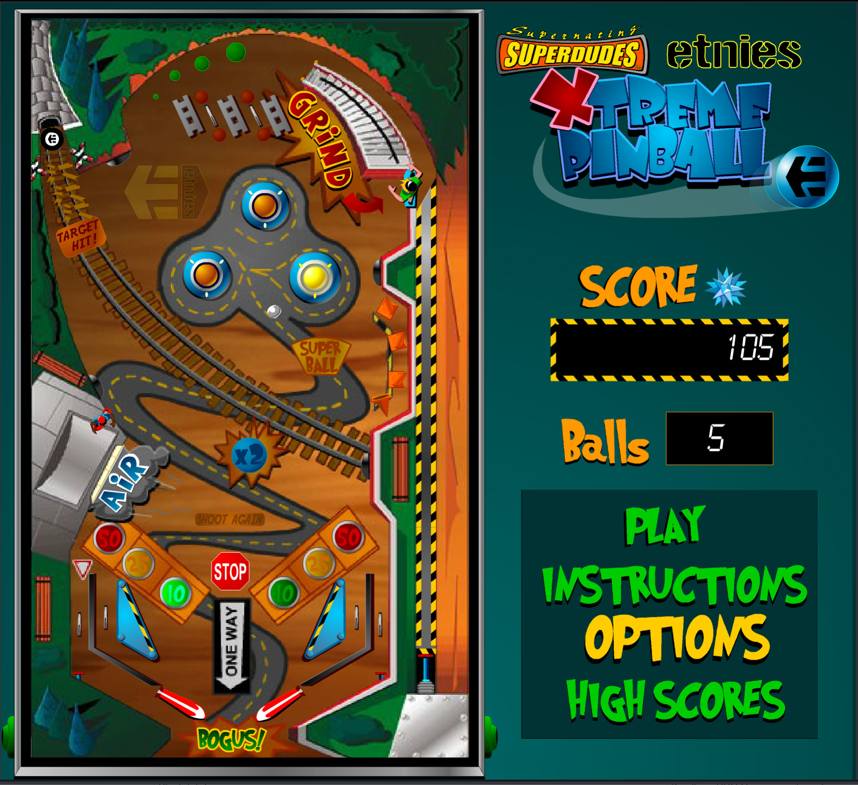 Superdude’s Extreme Pinball – Rooter's